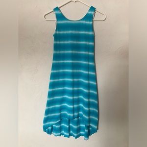 Gymboree Blue and White Long Flowy Dress
